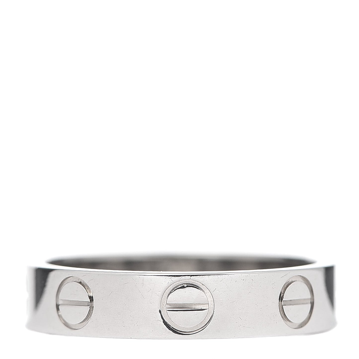 18K White Gold 3.5mm LOVE Wedding Band Ring 47 4