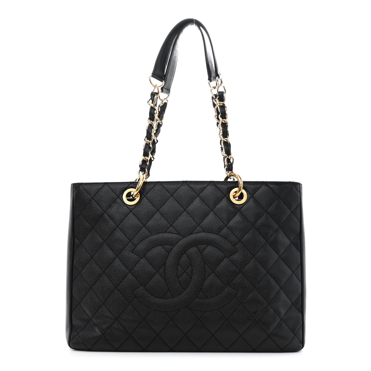 Chanel Caviar Quilted Grand Shopping Tote GST Black 1 of 10