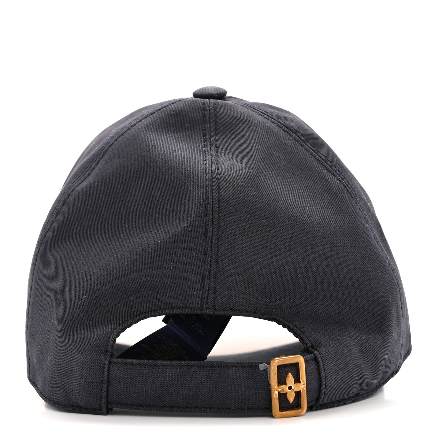 Cotton LV Signature Cap M Bleu Marine