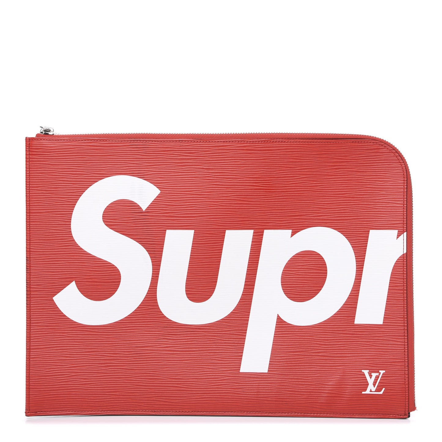 X SUPREME Epi Pochette Jour GM Red