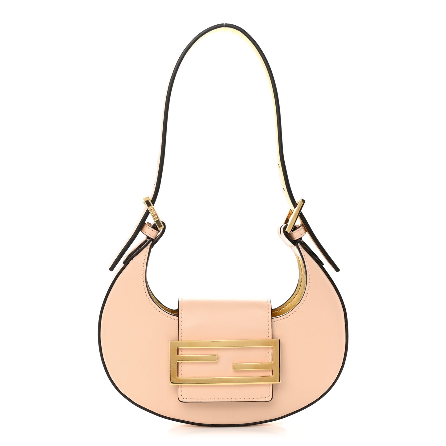 Vitello King Mini Cookie Hobo Bag Light Rose