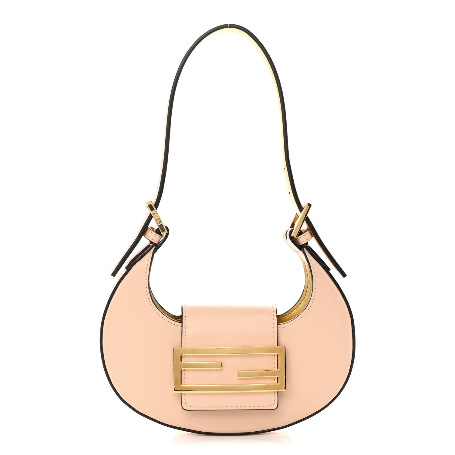 Fendi Vitello King Mini Cookie Hobo Bag Light Rose 1 of 14