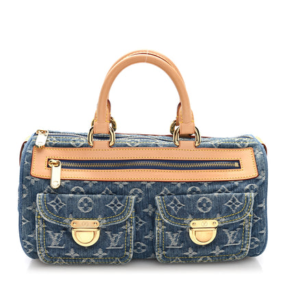 Louis Vuitton Monogram Denim Neo Speedy Blue 1 of 8