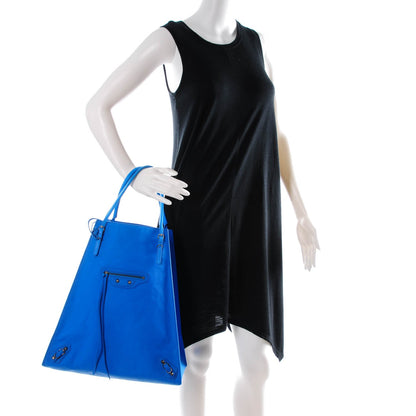 Balenciaga Veau Papier Basket Tote Bleu 2 of 6