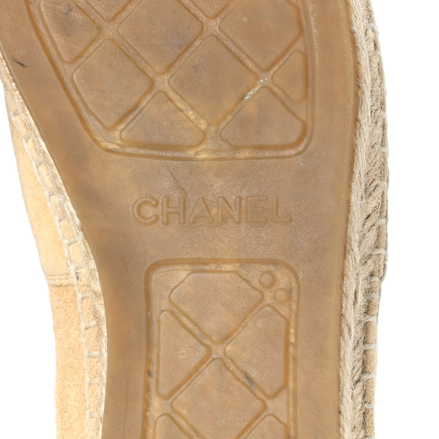 Suede Pearl CC Espadrilles 38 Beige Black
