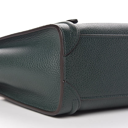 Celine Drummed Calfskin Nano Luggage Amazone 10 of 11