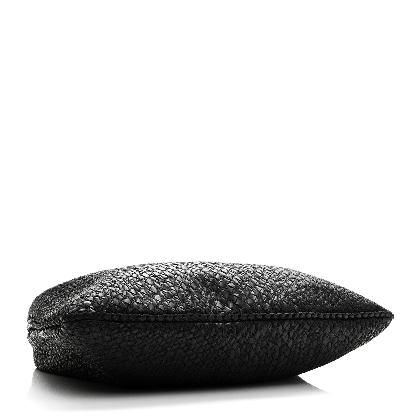 Nappa Intrecciato Weave Maxi Veneta Hobo Black