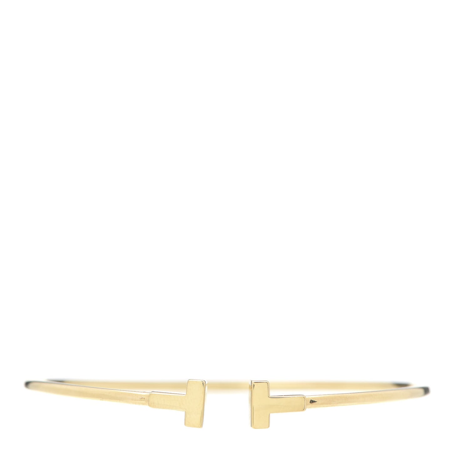18K Yellow Gold Narrow T Wire Bracelet