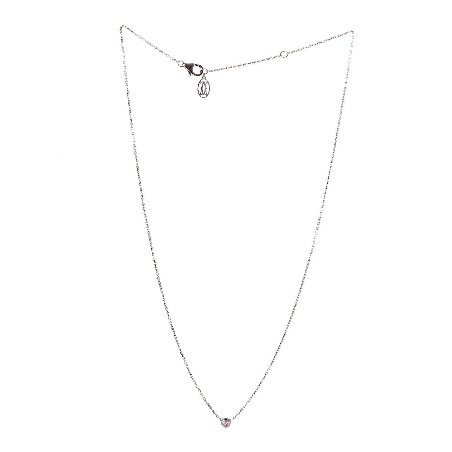 18K Pink Gold Diamond XS D'Amour Pendant Necklace