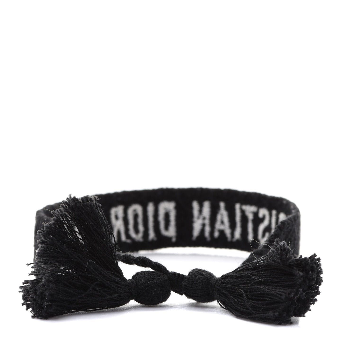 Woven Cotton J'Adior Friendship Bracelet Black