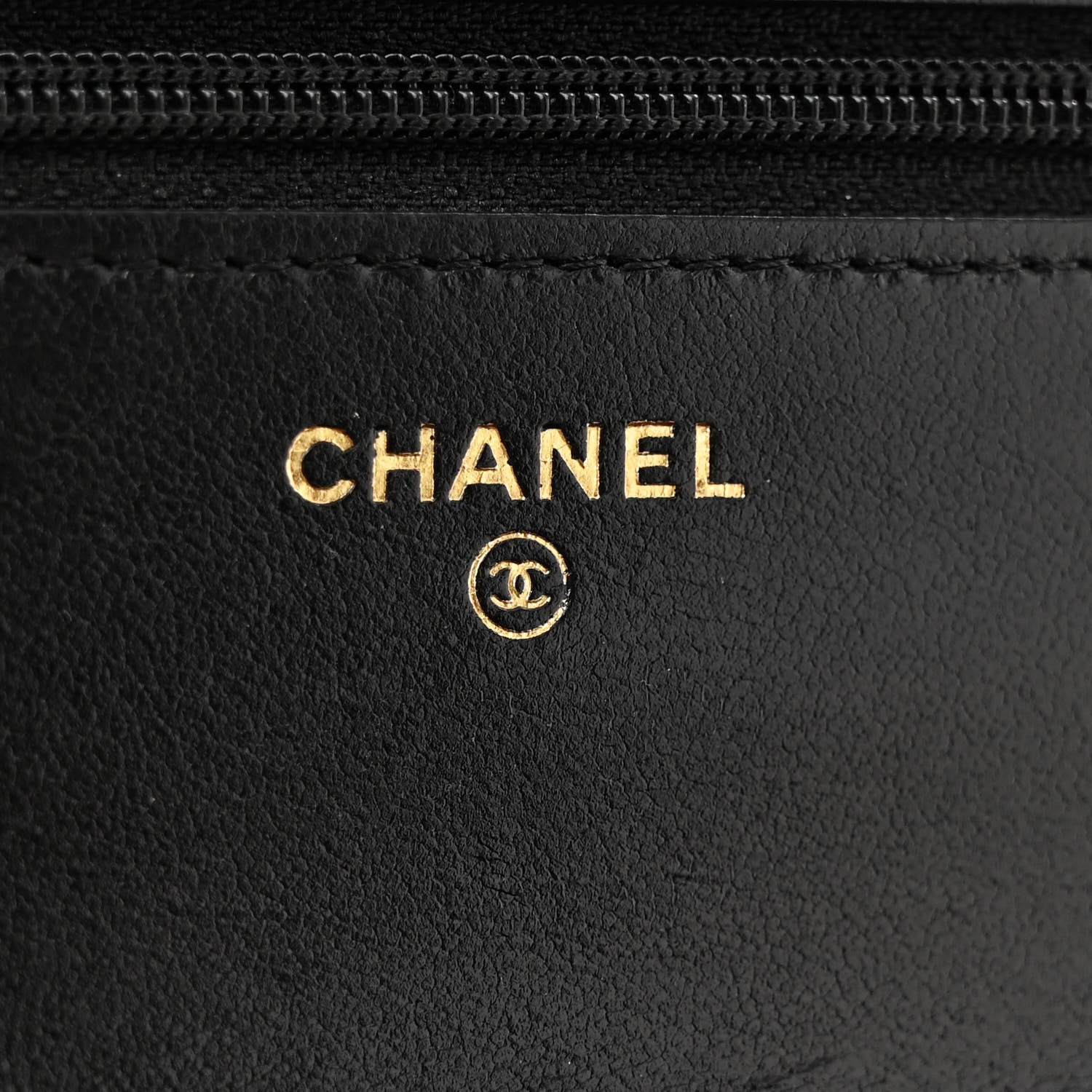 Chanel Lambskin Quilted Chanel 19 Wallet On Chain WOC Black 6 of 14
