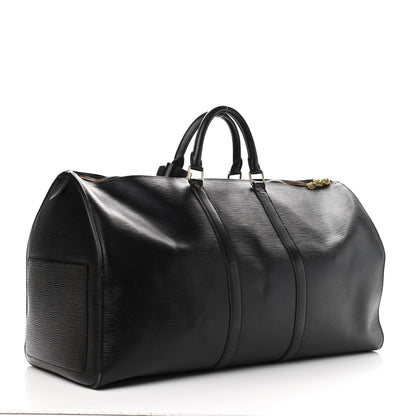 Louis Vuitton Epi Keepall 55 Black 4 of 23