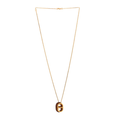 Hermes Swift O'Maillon Pendant Necklace Gold 1 of 6