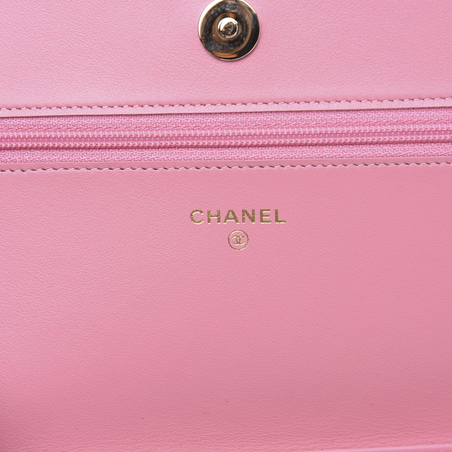 Chanel Caviar Quilted Boy Wallet On Chain WOC Light Pink 6 of 13