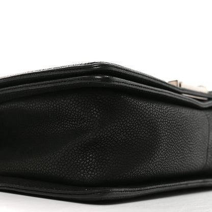 Chanel Iridescent Caviar Quilted Medium Boy Flap Black 9 of 11