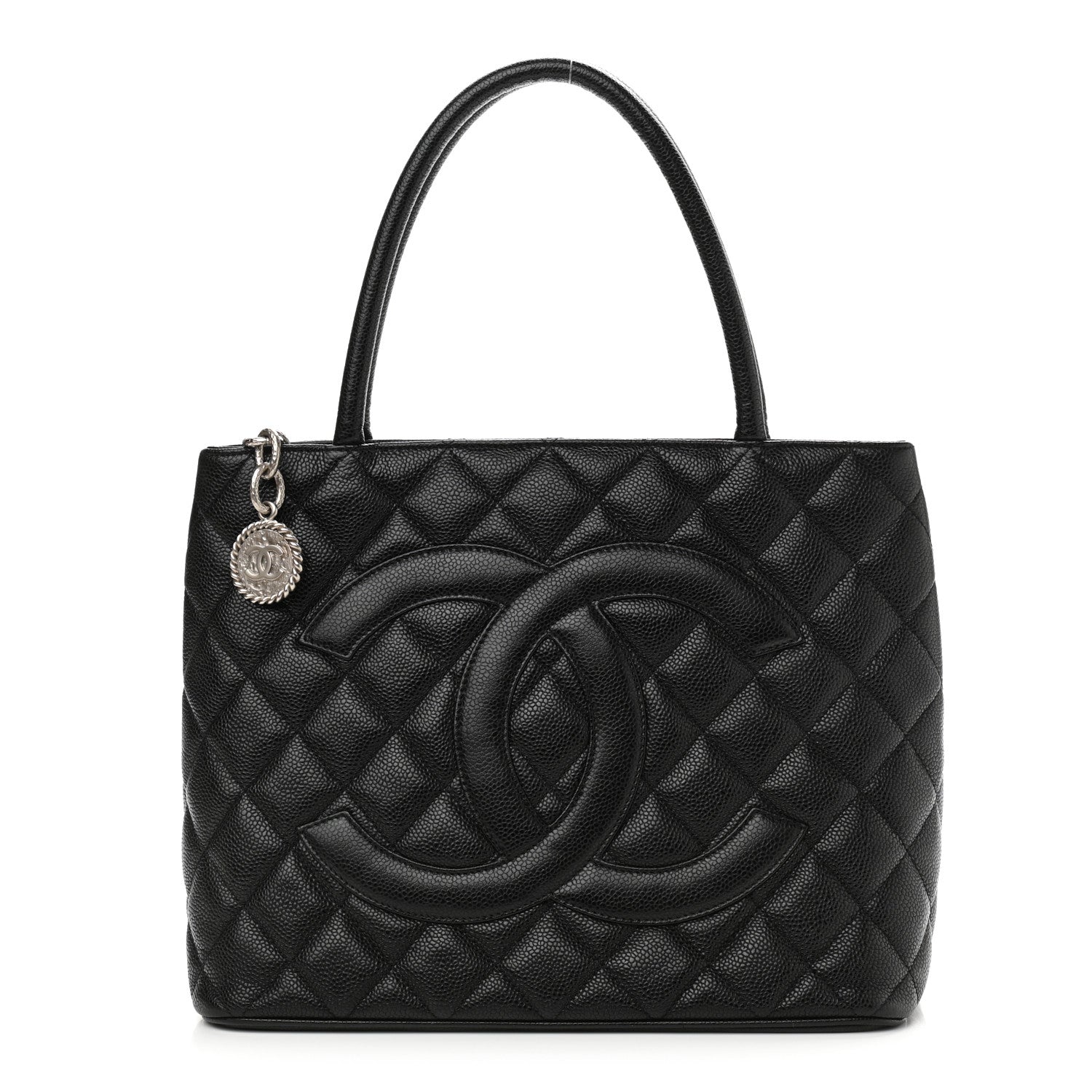 Chanel Caviar Quilted Medallion Tote Black 1 of 10