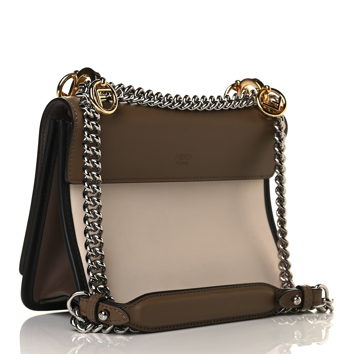 Fendi Vitello Century F is Fendi Small Kan I Shoulder Bag Maya Camelia Multicolor 2 of 5