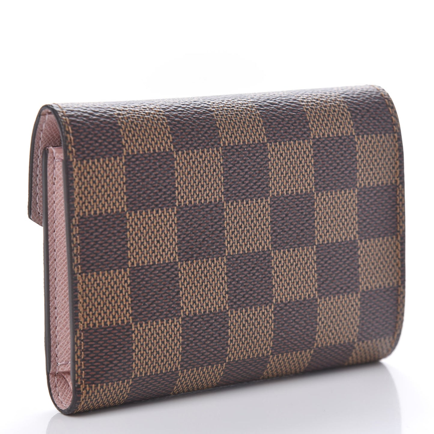 Damier Ebene Victorine Wallet Rose Ballerine