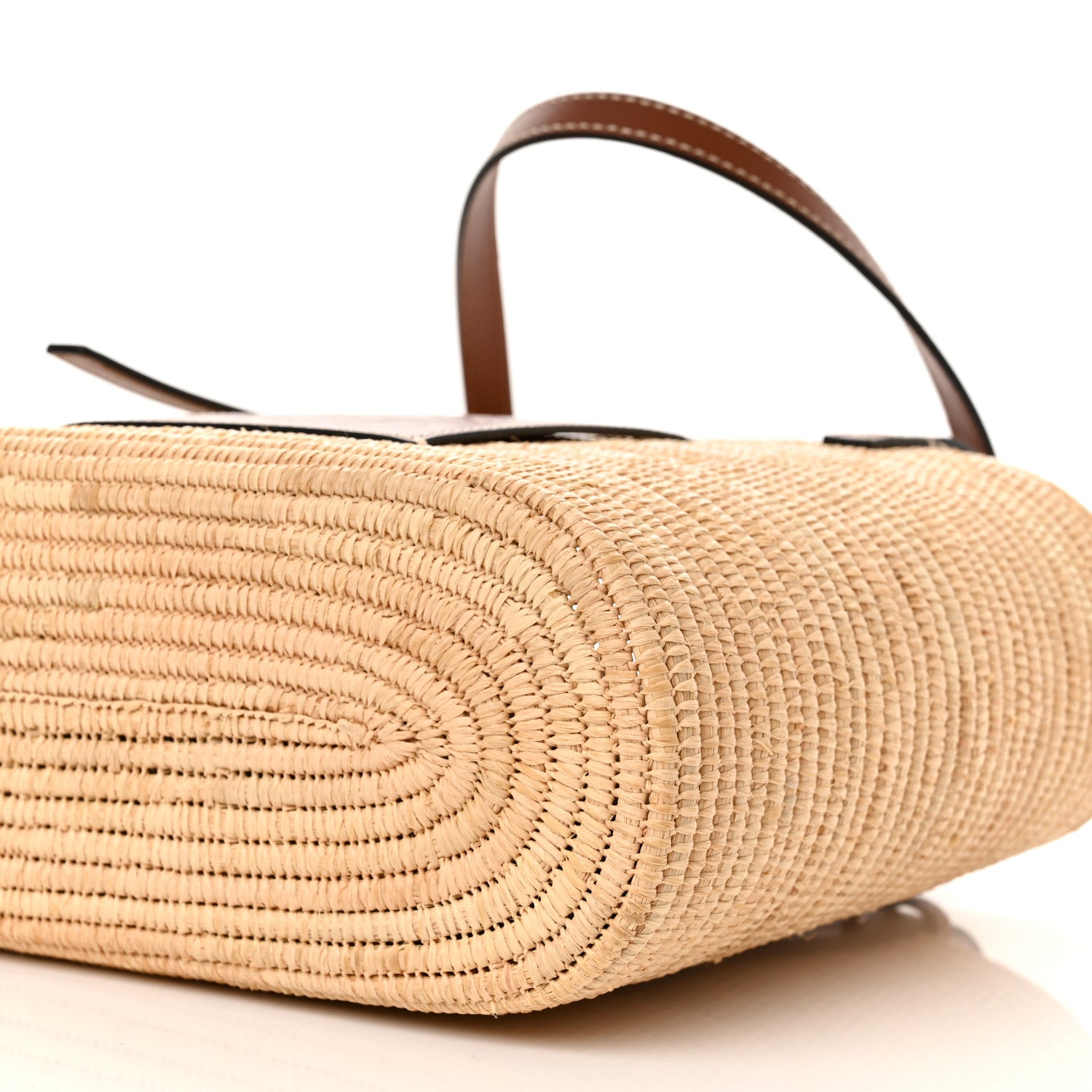 Loewe Raffia Small Square Basket Tote Bag Natural Tan 10 of 12