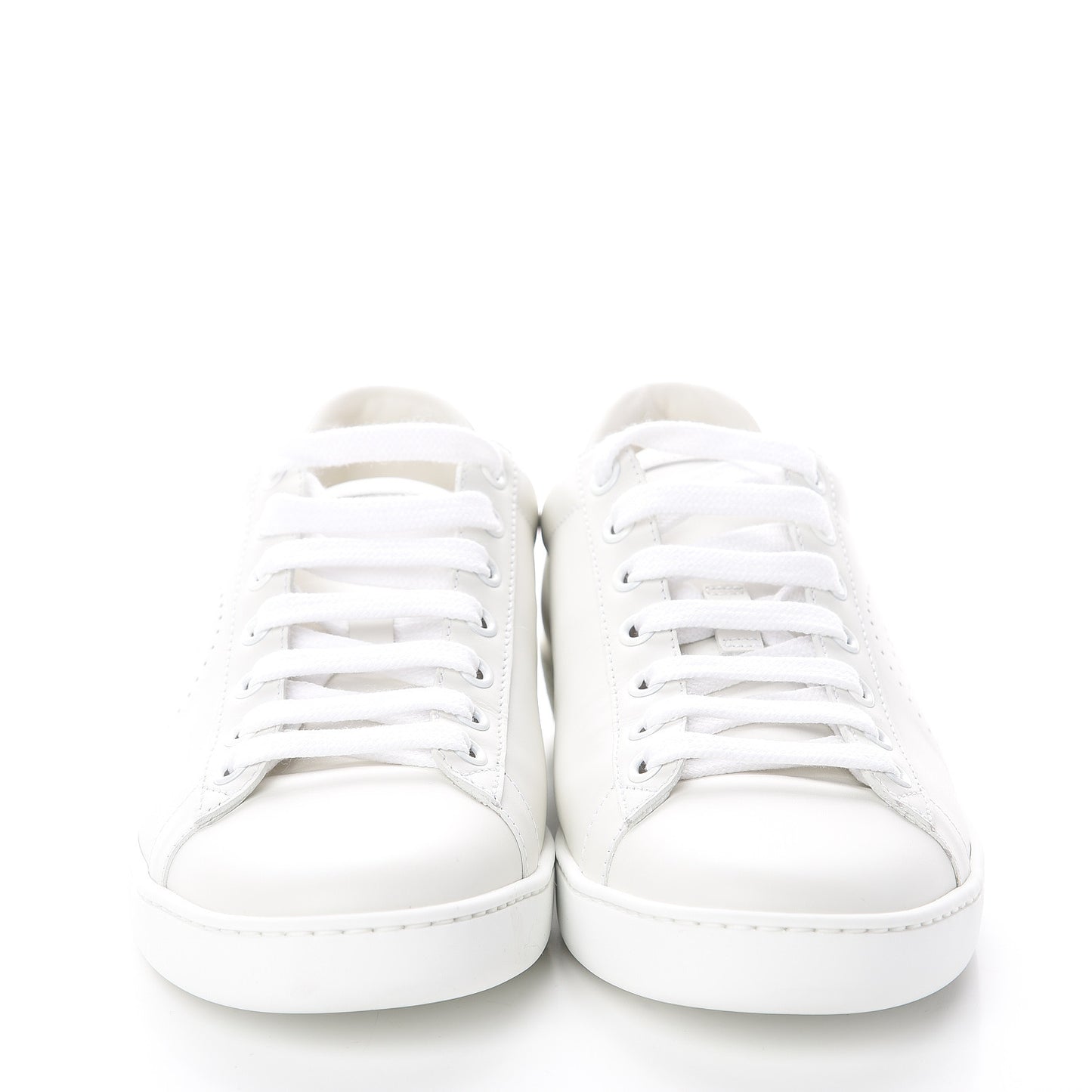 Calfskin Interlocking G Perforated Womens Ace Sneakers 36.5 White Grey Sky