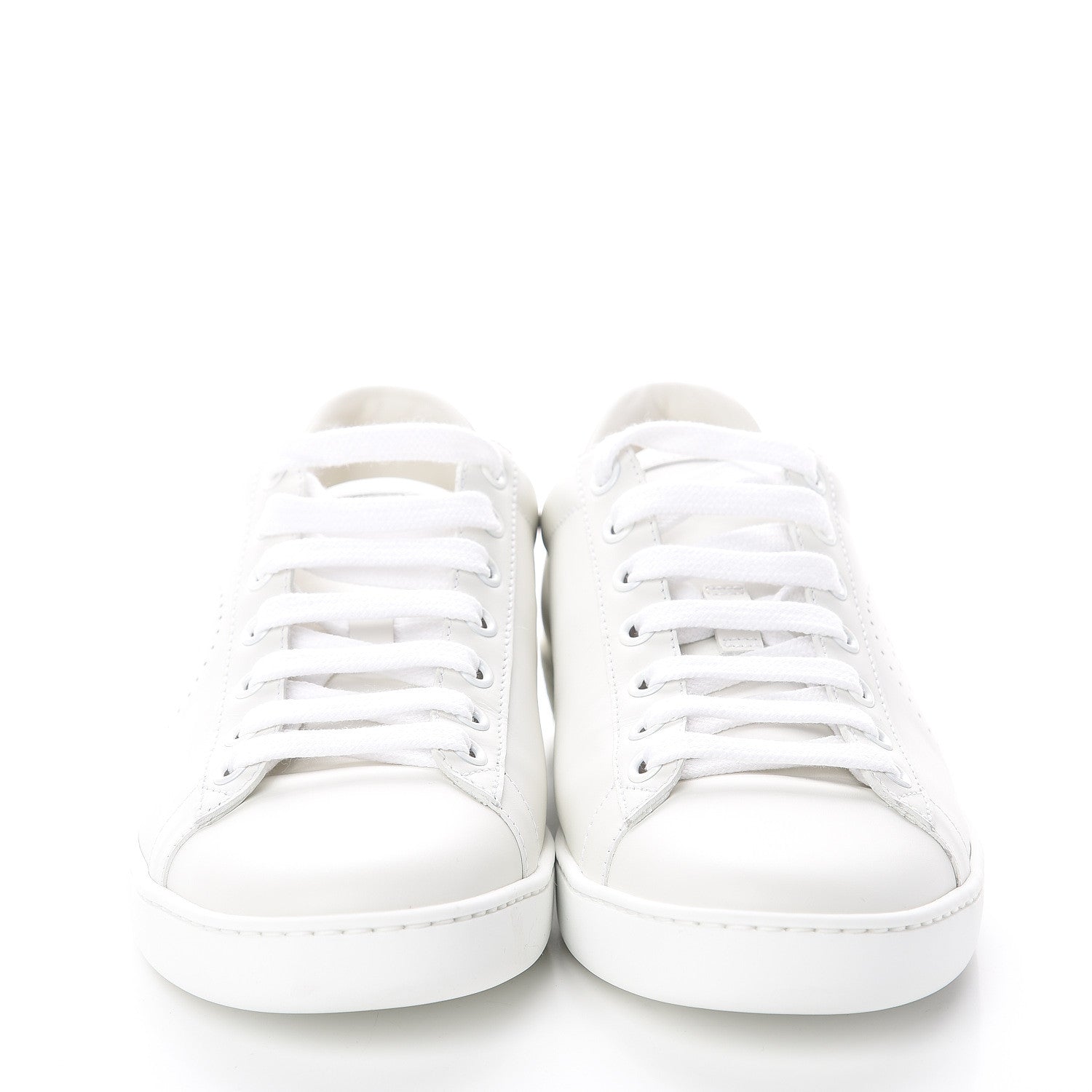 Gucci Calfskin Interlocking G Perforated Womens Ace Sneakers 36.5 White Grey Sky 2 of 7
