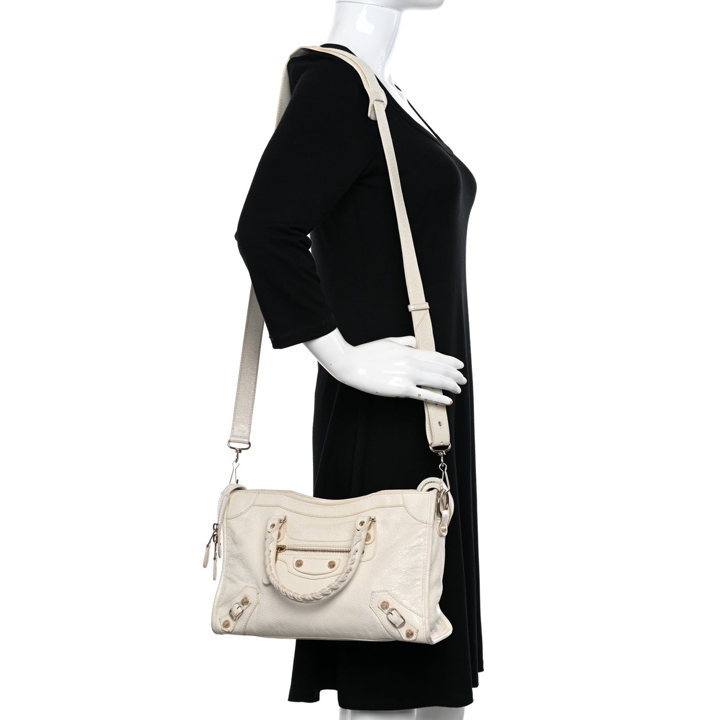 Agneau Giant 12 Gold Hardware S City White