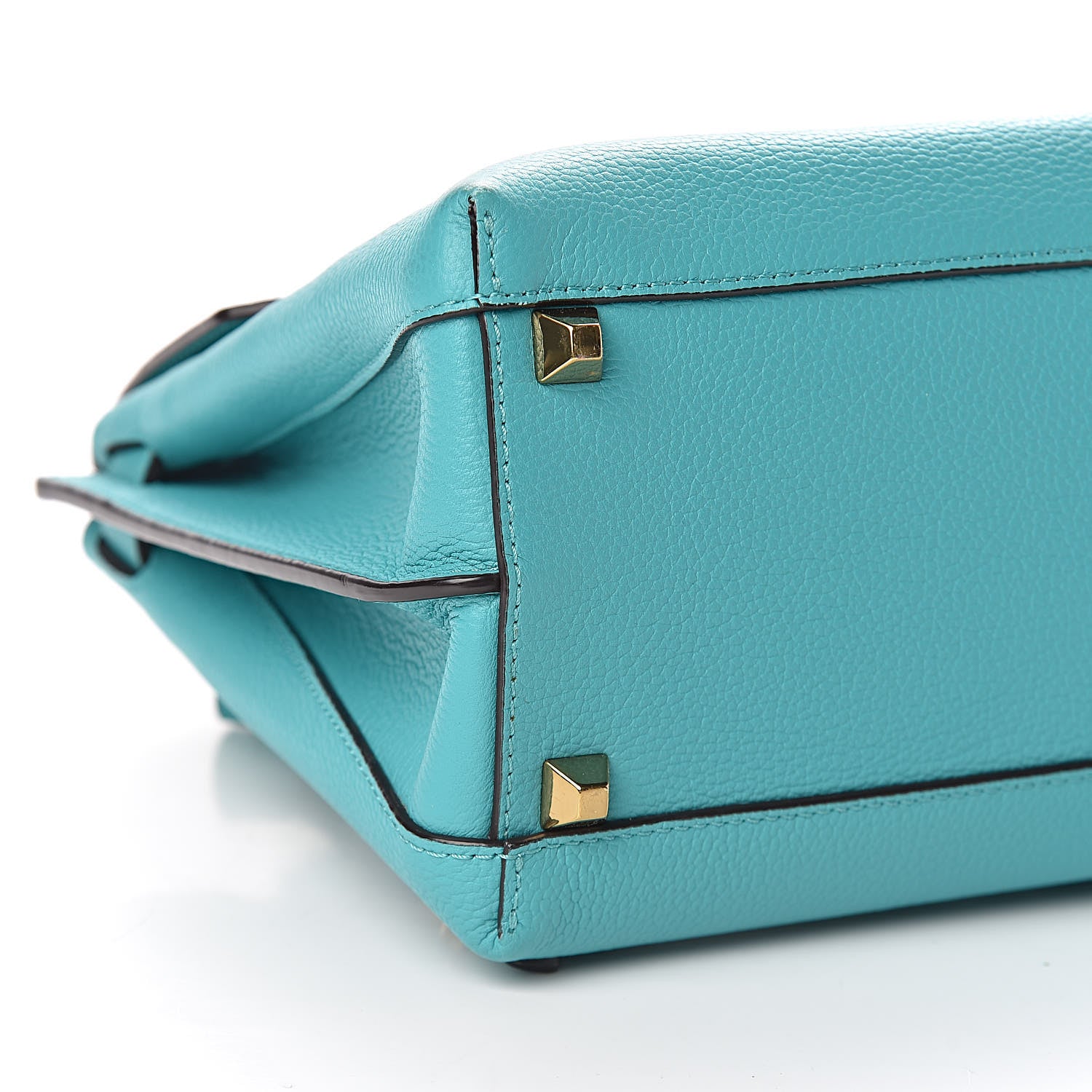 MCM Grained Calfskin Medium Milla Convertible Backpack Oasis Green 7 of 9