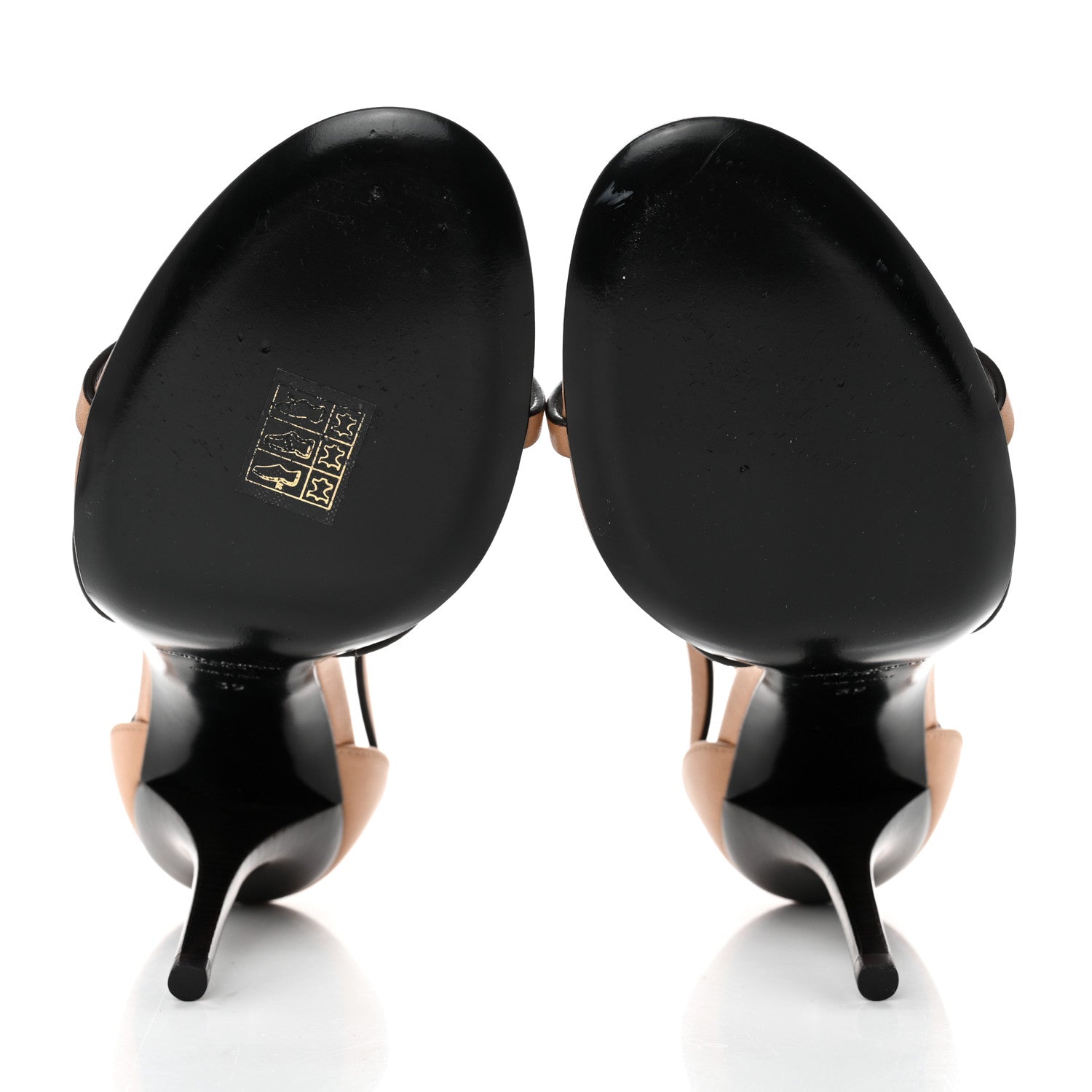 Saint Laurent Calfskin Cassandra 110 Sandals 39 Brown 5 of 9