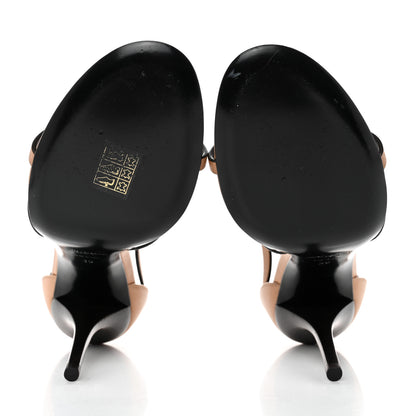 Saint Laurent Calfskin Cassandra 110 Sandals 39 Brown 5 of 9