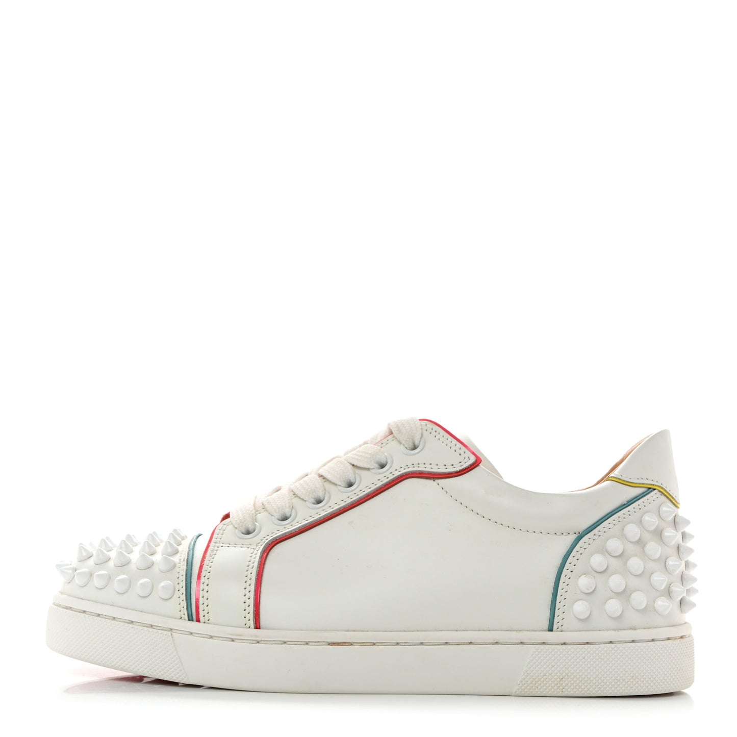 Calfskin Spikes Womens Vieira 2 Flat Sneakers 35.5 White