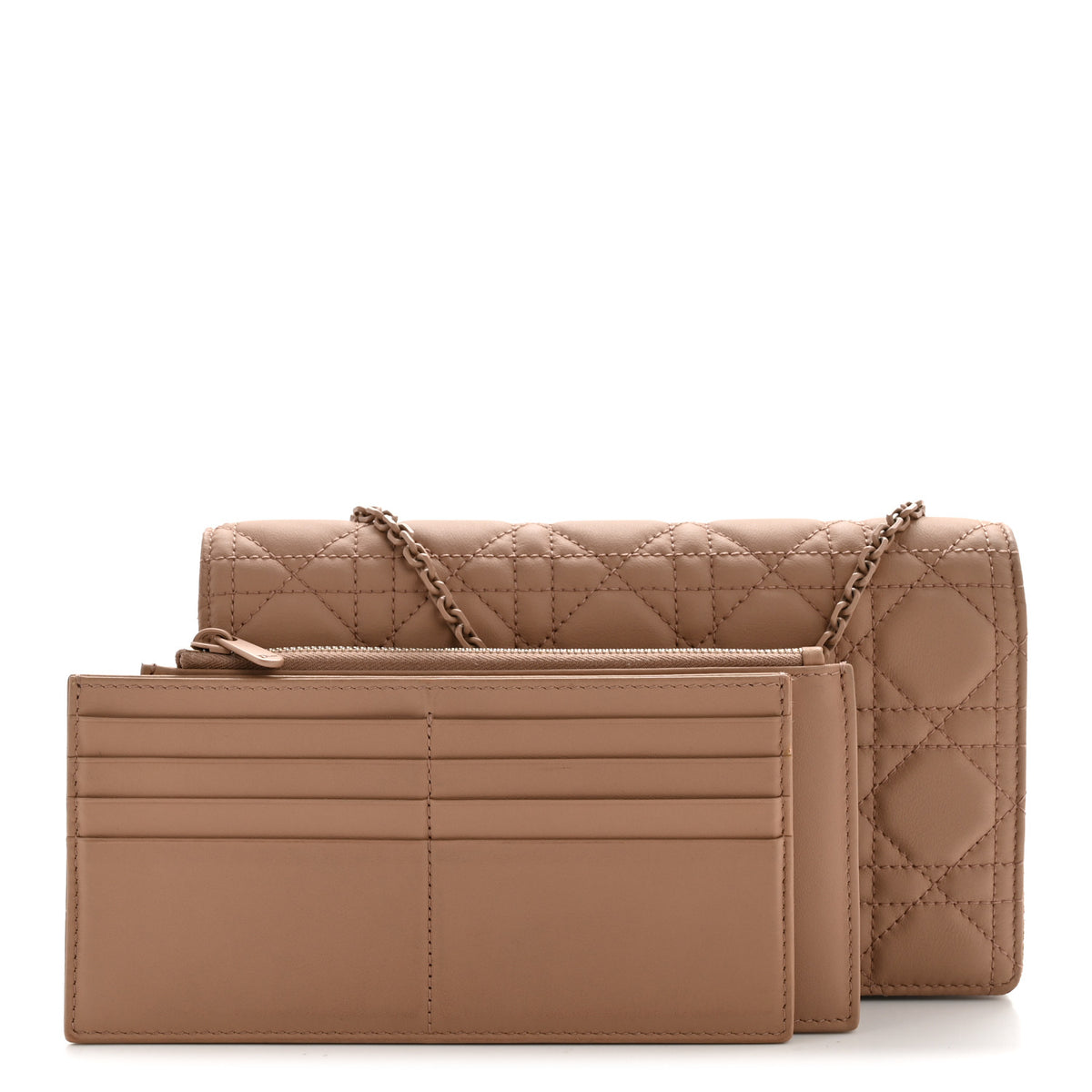 Christian Dior Ultra Matte Calfskin Cannage Lady Dior Clutch Fard 3 of 14