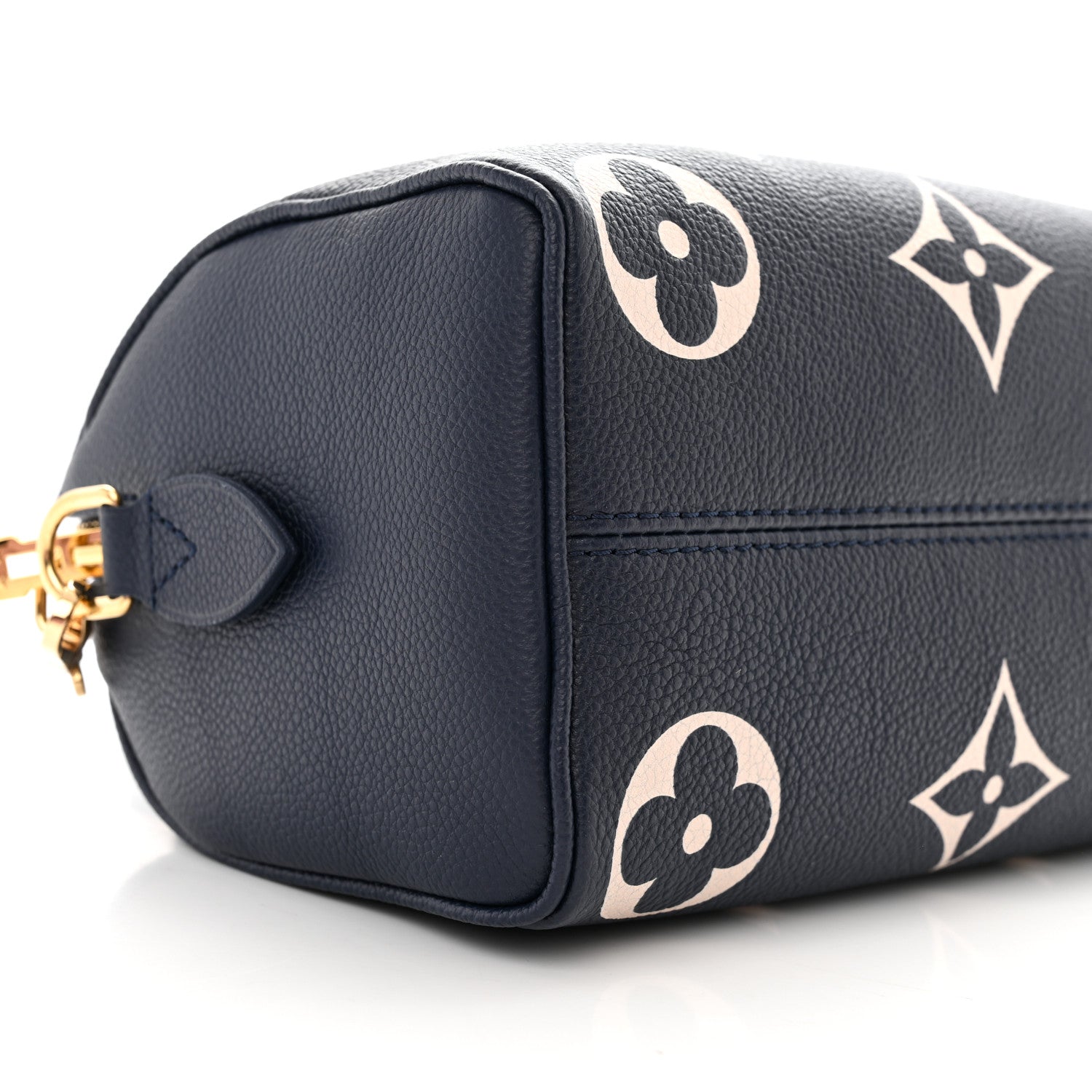 Louis Vuitton Empreinte Monogram Giant Speedy Bandouliere 20 Navy Creme 8 of 10