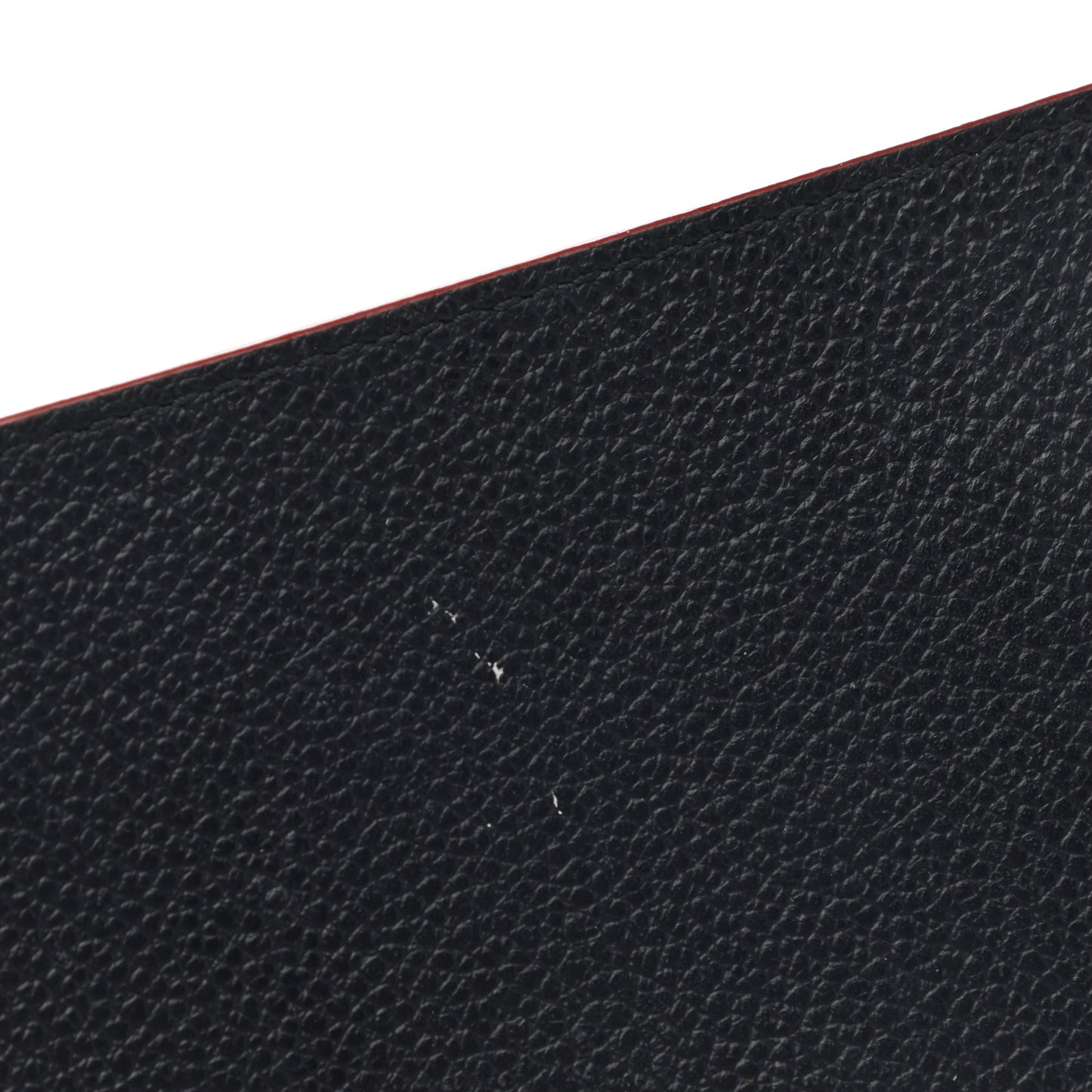 Calfskin Felicie Chain Wallet Card Holder Insert Marine Rouge