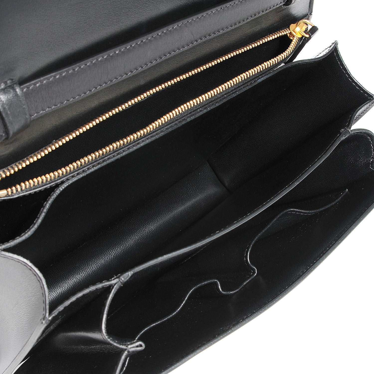 Celine Box Calfskin Medium Classic Box Flap Bag Black 6 of 10