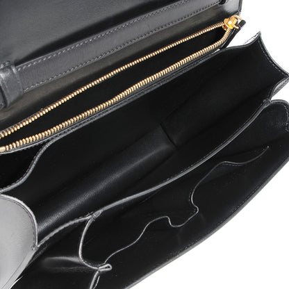 Celine Box Calfskin Medium Classic Box Flap Bag Black 6 of 10
