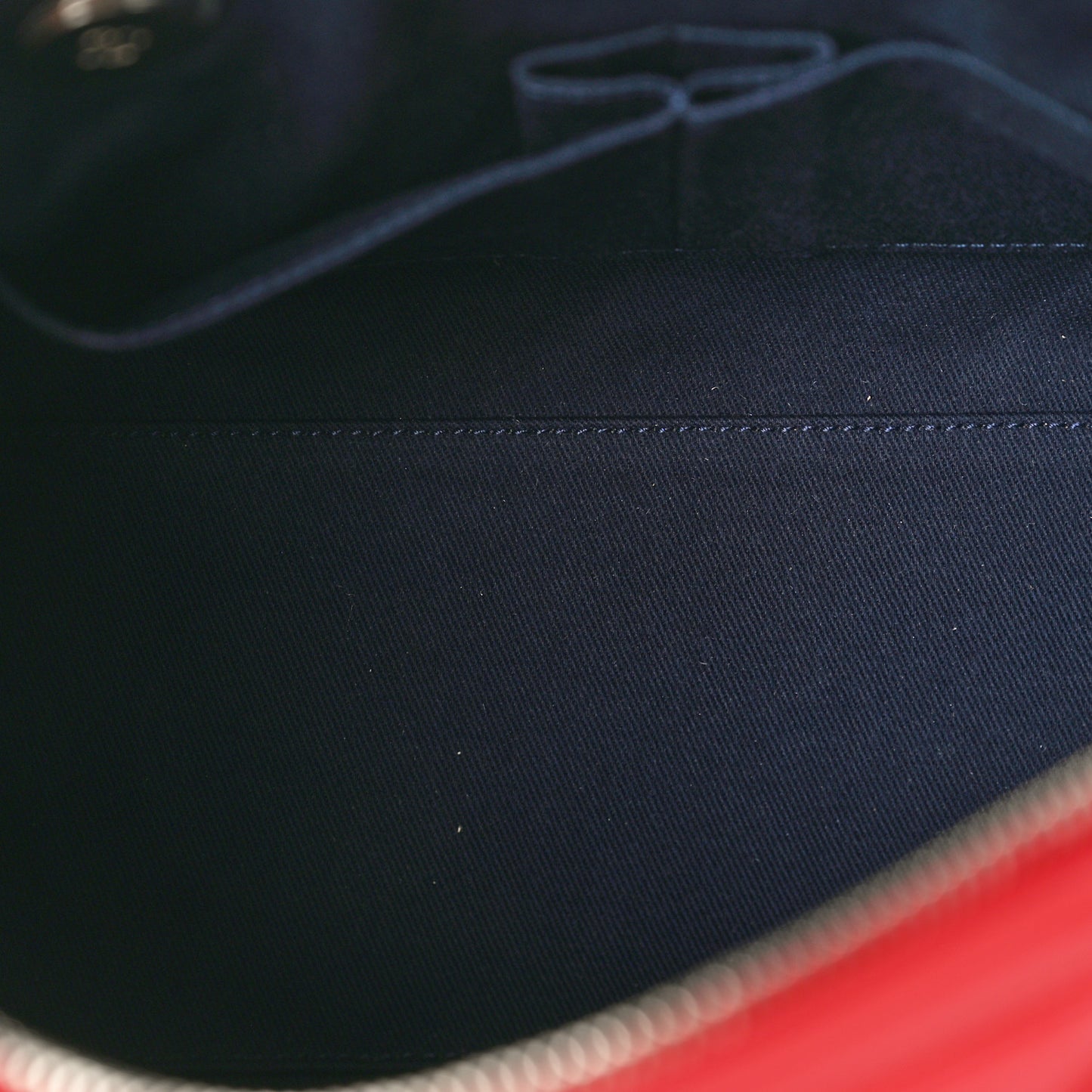 Calfskin Quilted Small CC Bowling Bag Red