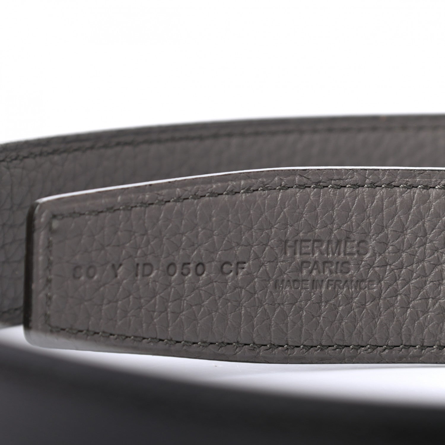 Hermes Box Togo 32mm Matte H Belt 80 Black Etain 5 of 5
