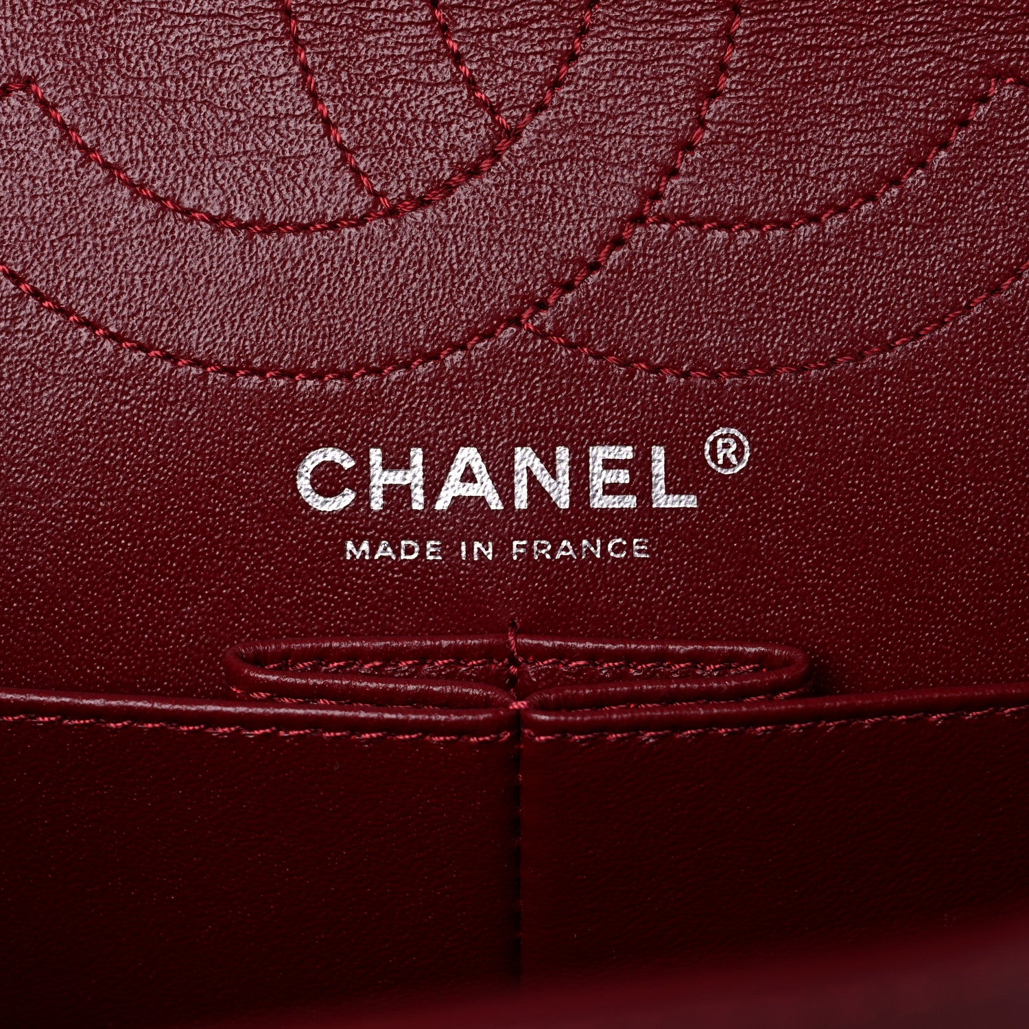 Chanel Patent Caviar Quilted 2.55 Reissue 226 Flap Burgundy 8 of 10