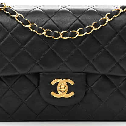 Chanel Lambskin Quilted Small Double Flap Black 9 of 16