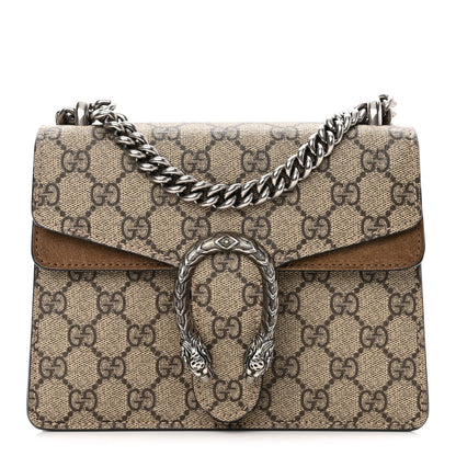 Gucci GG Supreme Monogram Mini Dionysus Shoulder Bag Taupe 1 of 10