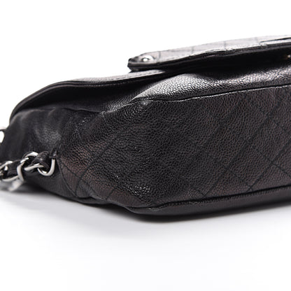 Chanel Glazed Caviar Small Pocket In The City Shoulder Bag Black 10 of 11