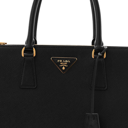 Prada Saffiano Large Galleria Double Zip Tote Black 8 of 12