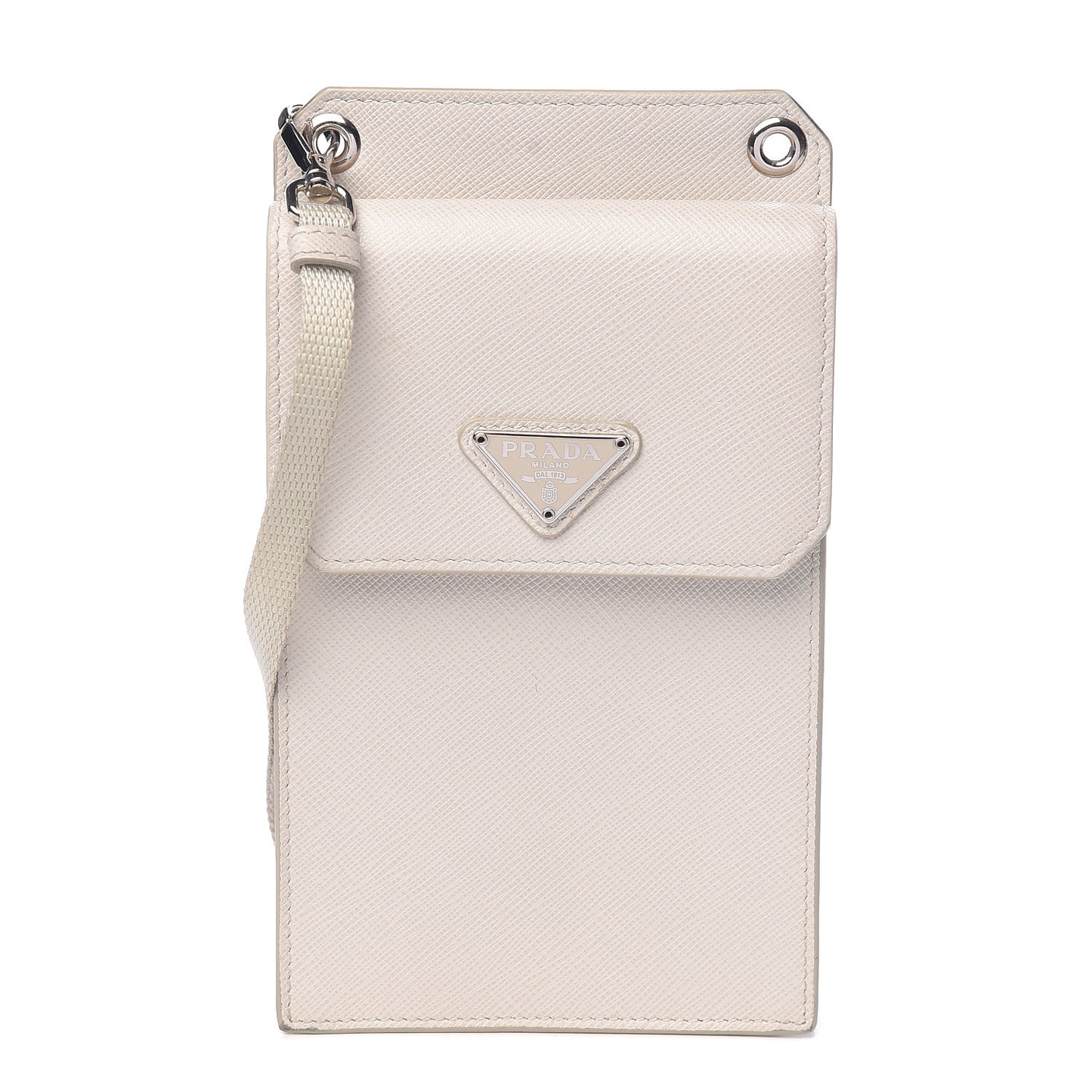 Saffiano Mini Camera Crossbody Bag Talco