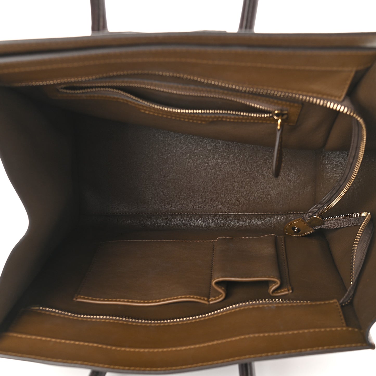Smooth Calfskin Mini Tri-Color Luggage Rust