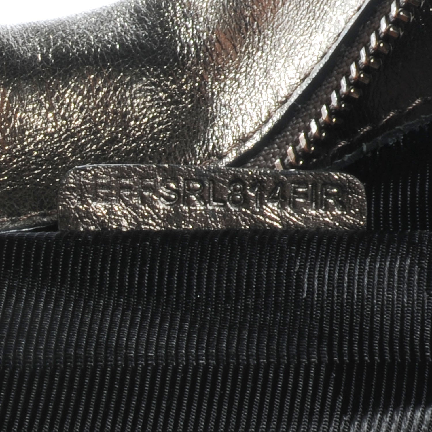 Burberry Metallic Calfskin Quilted Mini Manor Bag Pewter 8 of 9