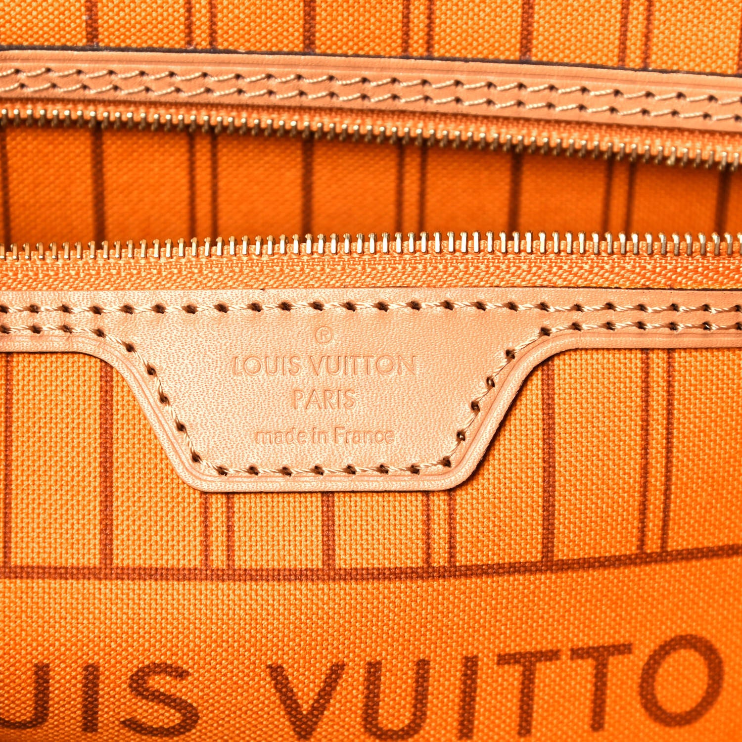Louis Vuitton Damier Azur Braided Neverfull MM Orange 7 of 14
