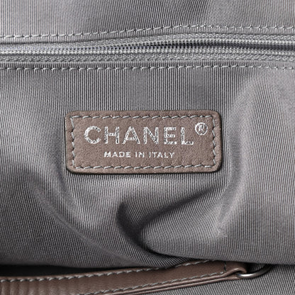 Chanel Metallic Cracked Calfskin Modern Chain Tote Blue 6 of 13