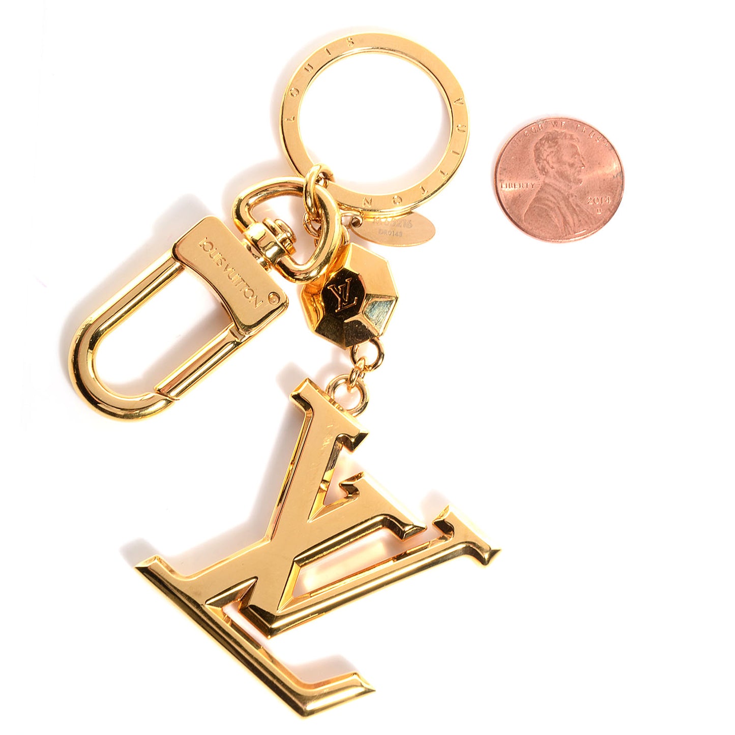 LV Facettes Key Holder Gold