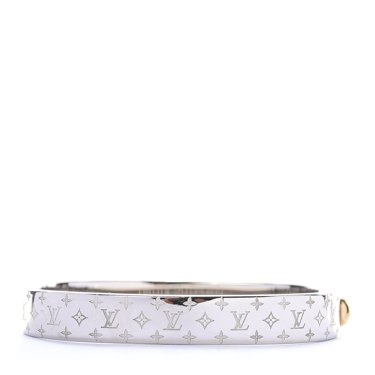 Louis Vuitton Palladium Monogram Nanogram Cuff S 1 of 4