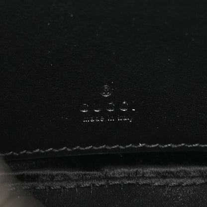 Gucci Velvet Matelasse Double G Studs Torchon GG Marmont Half Moon Hobo Black 6 of 10